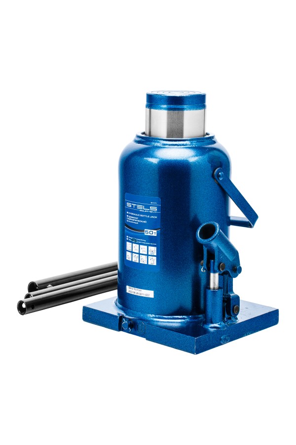 Домкрат гидравлический бутылочный, 50 т, h подъема 280-450 мм Stels