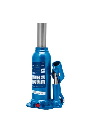 Домкрат гидравлический бутылочный, 3 т, h подъема 188-363 мм, в пластиковом кейсе Stels