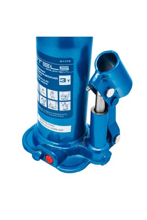 Домкрат гидравлический бутылочный, 3 т, h подъема 188-363 мм, в пластиковом кейсе Stels