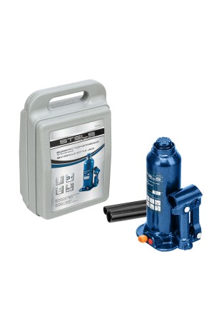 Домкрат гидравлический бутылочный, 3 т, h подъема 188-363 мм, в пластиковом кейсе Stels