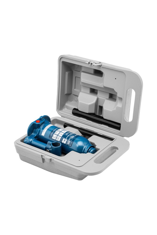 Домкрат гидравлический бутылочный, 4 т, h подъема 188-363 мм, в пластиковом кейсе Stels