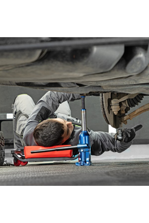 Домкрат гидравлический бутылочный, 4 т, h подъема 188-363 мм, в пластиковом кейсе Stels