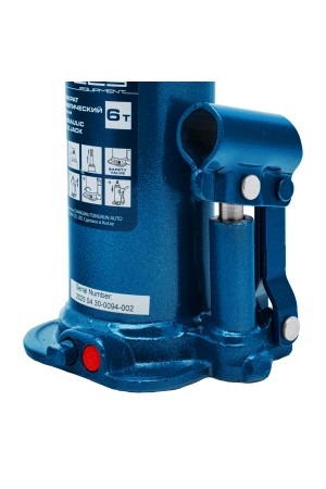 Домкрат гидравлический бутылочный, 6 т, h подъема 207-404 мм, в пластиковом кейсе Stels