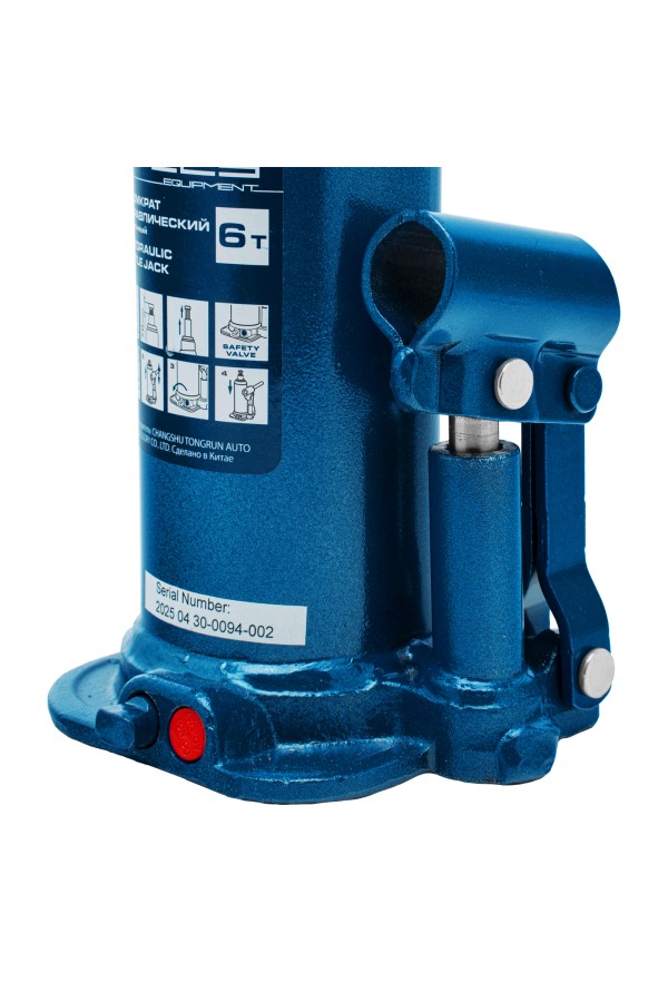 Домкрат гидравлический бутылочный, 6 т, h подъема 207-404 мм, в пластиковом кейсе Stels