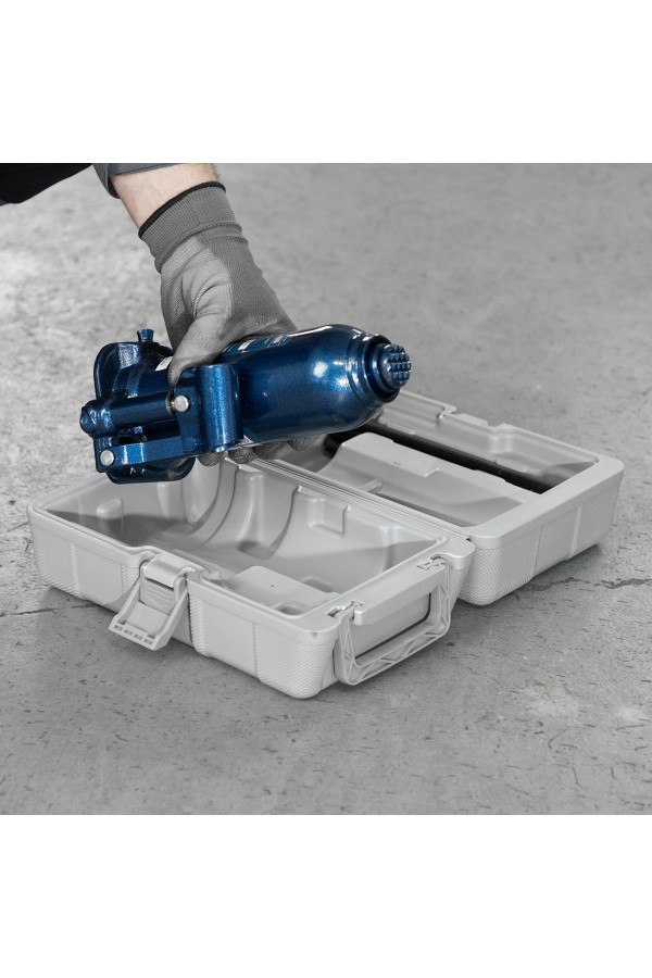 Домкрат гидравлический бутылочный, 6 т, h подъема 207-404 мм, в пластиковом кейсе Stels