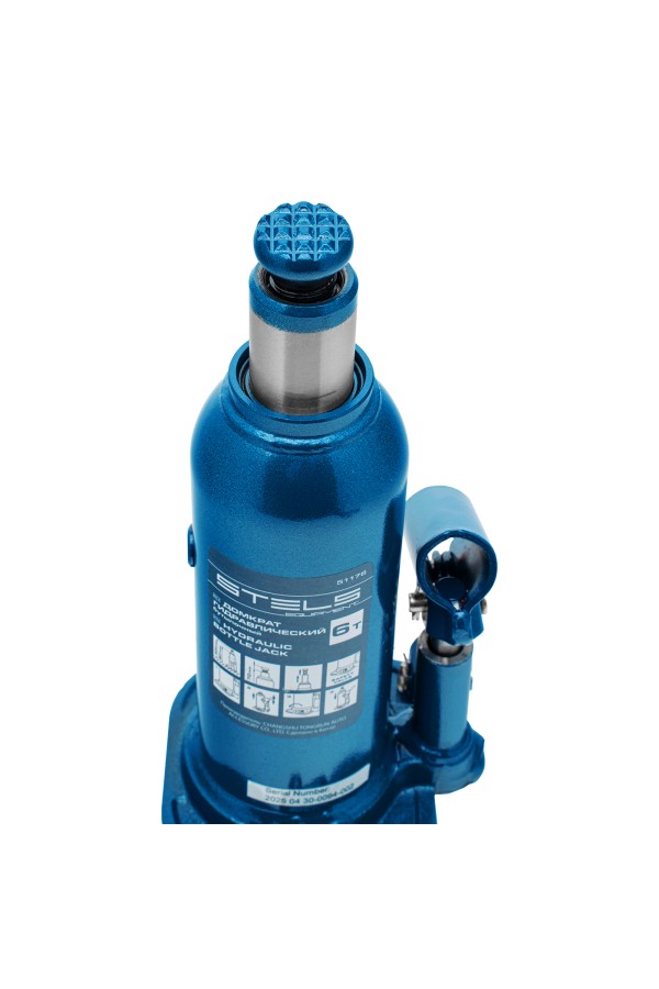 Домкрат гидравлический бутылочный, 6 т, h подъема 207-404 мм, в пластиковом кейсе Stels