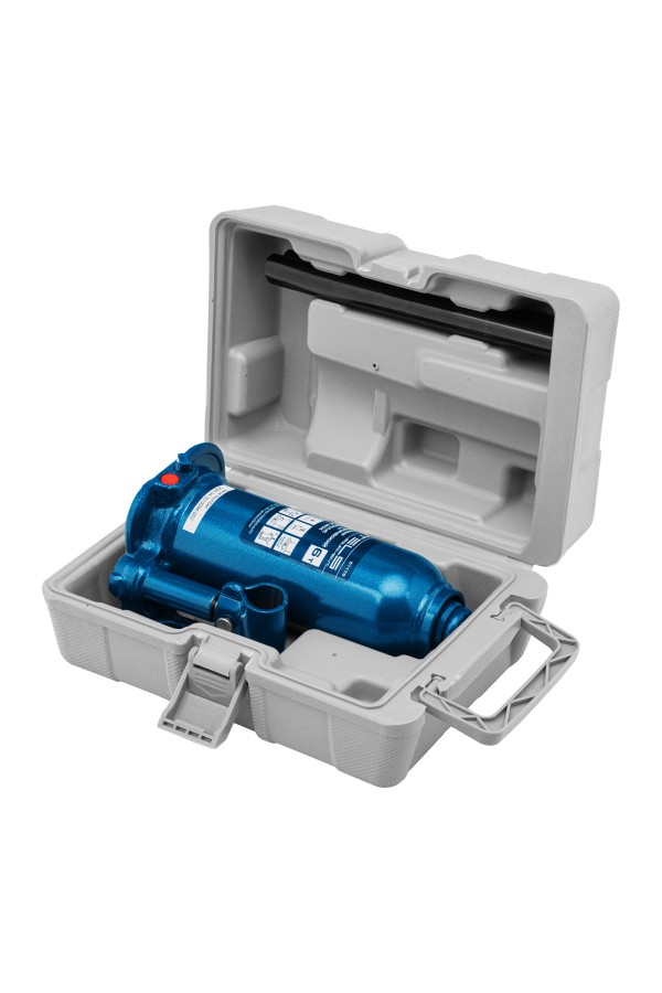 Домкрат гидравлический бутылочный, 6 т, h подъема 207-404 мм, в пластиковом кейсе Stels