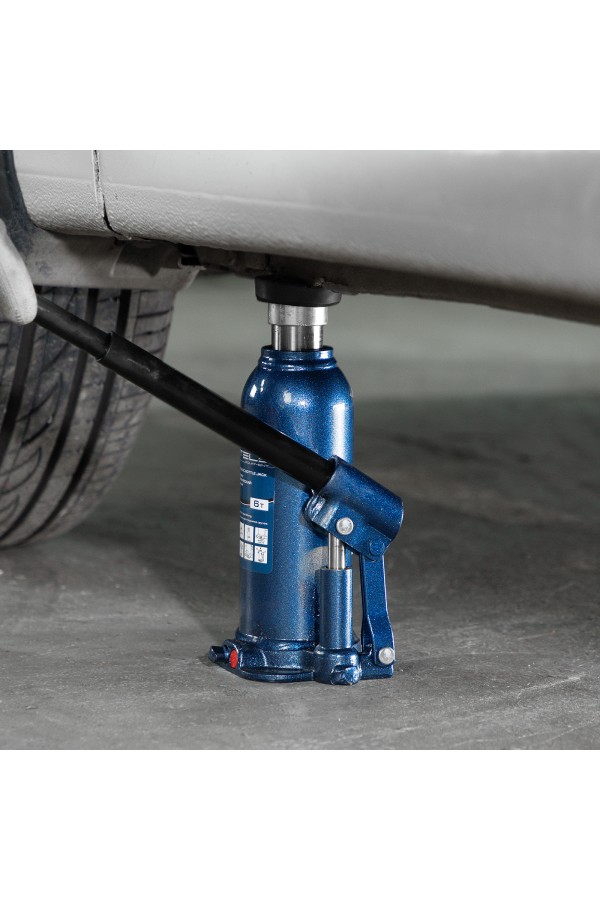 Домкрат гидравлический бутылочный, 6 т, h подъема 207-404 мм, в пластиковом кейсе Stels