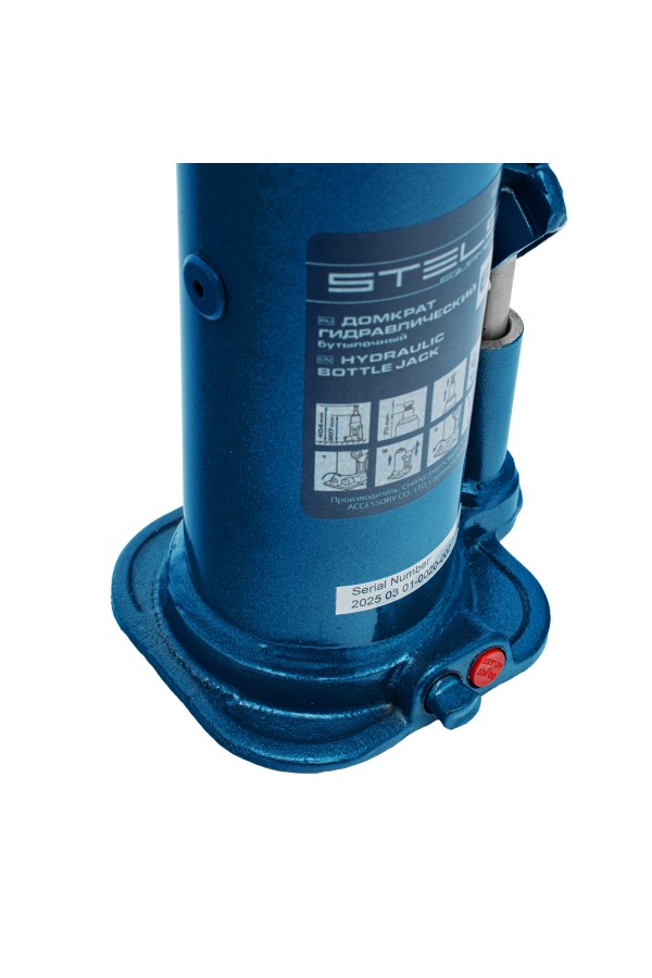 Домкрат гидравлический бутылочный, 6 т, h подъема 207-404 мм, в пластиковом кейсе Stels