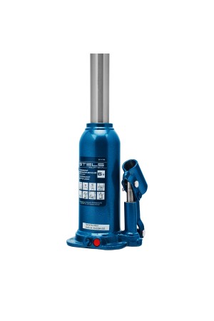 Домкрат гидравлический бутылочный, 6 т, h подъема 207-404 мм, в пластиковом кейсе Stels