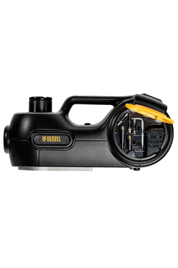 Домкрат электрогидравлический «3 в 1» (1,5 т), 12В, с гайковертом электрическим, в наборе  Denzel