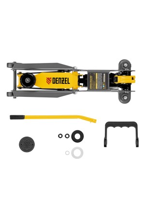 Домкрат гидравлический подкатной, 2 т, 135-385 мм Denzel
