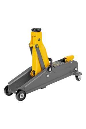 Домкрат гидравлический подкатной, 2 т, 135-385 мм, в пласт. кейсе Denzel