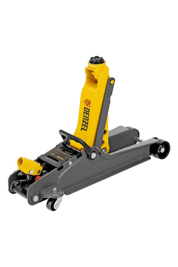 Домкрат гидравлический подкатной с фиксатором, 2,5 т, 85-385 мм Denzel