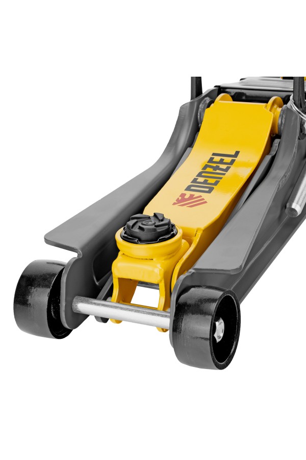 Домкрат гидравлический подкатной с фиксатором, 2,5 т, 85-385 мм Denzel