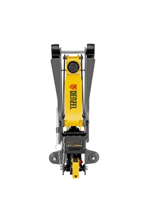 Домкрат гидравлический подкатной с фиксатором, 2,5 т,  85-385 мм, в пласт. кейсе Denzel