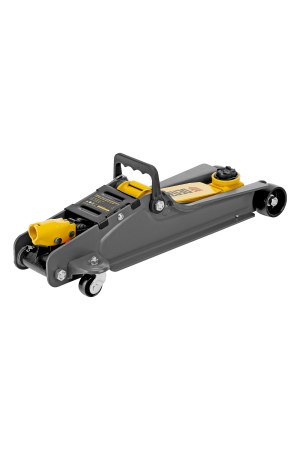 Домкрат гидравлический подкатной с фиксатором, 2,5 т,  85-385 мм, в пласт. кейсе Denzel