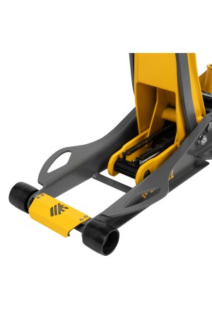 Домкрат гидравлический подкатной, 3 т, 75-500 мм, быстрый подъем, низкий подхват, проф. Denzel