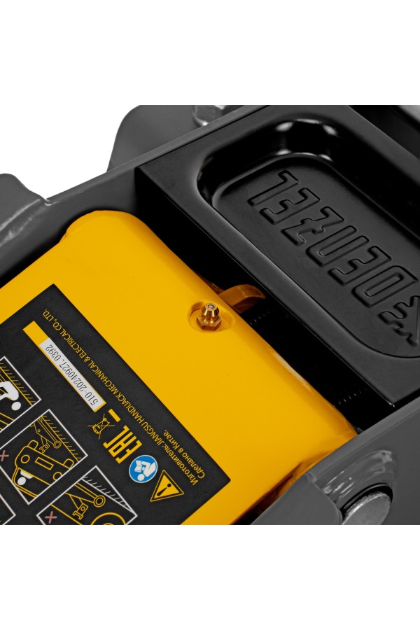 Домкрат гидравлический подкатной, 3 т, 75-500 мм, быстрый подъем, низкий подхват, проф. Denzel