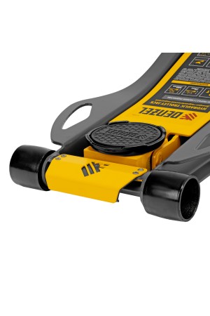 Домкрат гидравлический подкатной, 3 т, 75-500 мм, быстрый подъем, низкий подхват, проф. Denzel