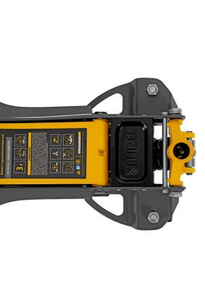 Домкрат гидравлический подкатной, 3 т, 75-500 мм, быстрый подъем, низкий подхват, проф. Denzel