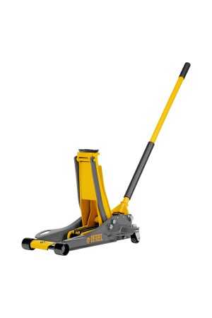 Домкрат гидравлический подкатной, 3 т, 75-500 мм, быстрый подъем, низкий подхват, проф. Denzel