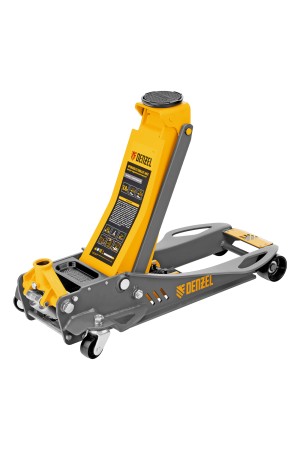 Домкрат гидравлический подкатной, 3,8 т, 110-580 мм, быстрый подъем, низкий подхват, проф. Denzel