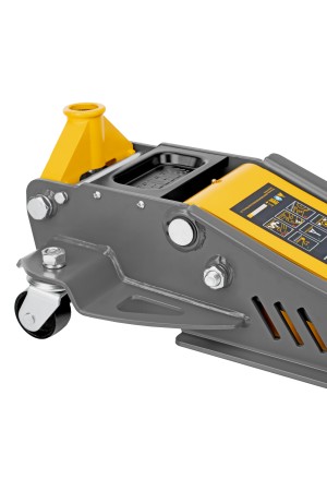 Домкрат гидравлический подкатной, 3,8 т, 110-580 мм, быстрый подъем, низкий подхват, проф. Denzel