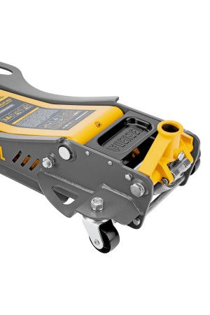 Домкрат гидравлический подкатной, 3,8 т, 110-580 мм, быстрый подъем, низкий подхват, проф. Denzel