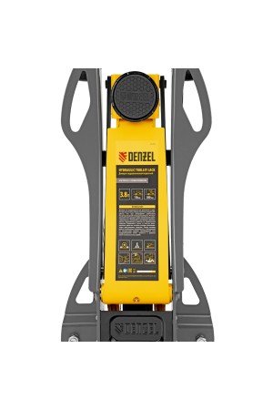 Домкрат гидравлический подкатной, 3,8 т, 110-580 мм, быстрый подъем, низкий подхват, проф. Denzel