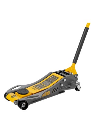 Домкрат гидравлический подкатной, 3,8 т, 110-580 мм, быстрый подъем, низкий подхват, проф. Denzel