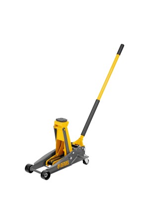 Домкрат гидравлический подкатной, 3 т, 125-470 мм, быстрый подъем, проф. Denzel