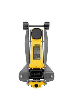 Домкрат гидравлический подкатной, 3 т, 125-470 мм, быстрый подъем, проф. Denzel