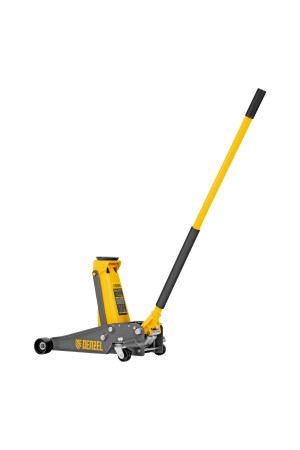 Домкрат гидравлический подкатной, 3 т, 125-470 мм, быстрый подъем, проф. Denzel