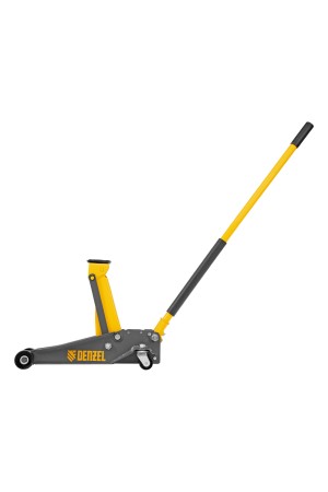 Домкрат гидравлический подкатной, 3 т, 125-470 мм, быстрый подъем, проф. Denzel