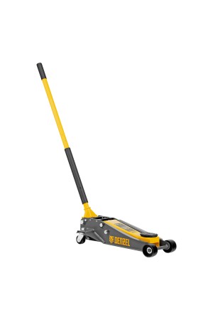 Домкрат гидравлический подкатной, 3 т, 125-470 мм, быстрый подъем, проф. Denzel