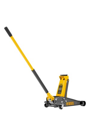 Домкрат гидравлический подкатной, 3 т, 125-470 мм, быстрый подъем, проф. Denzel