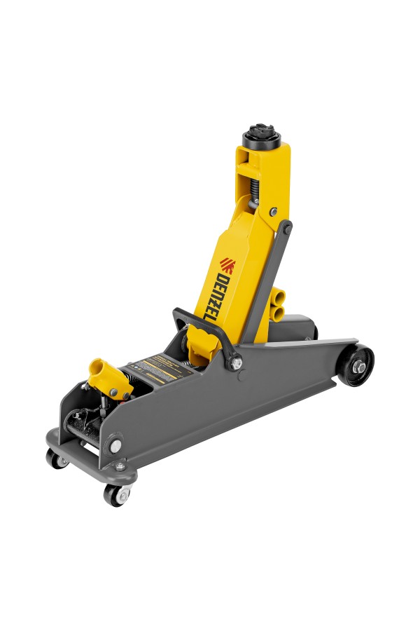 Домкрат гидравлический подкатной с фиксатором, 3 т, 190-532 мм, SUV/ Denzel