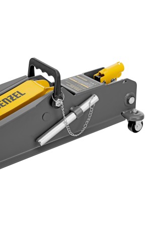 Домкрат гидравлический подкатной с фиксатором, 3 т, 190-532 мм, SUV/ Denzel