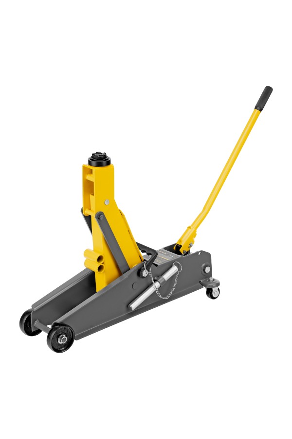 Домкрат гидравлический подкатной с фиксатором, 3 т, 190-532 мм, SUV/ Denzel