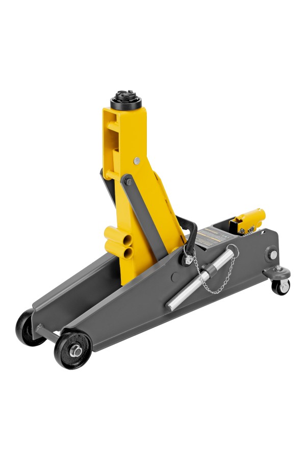 Домкрат гидравлический подкатной с фиксатором, 3 т, 190-532 мм, SUV/ Denzel