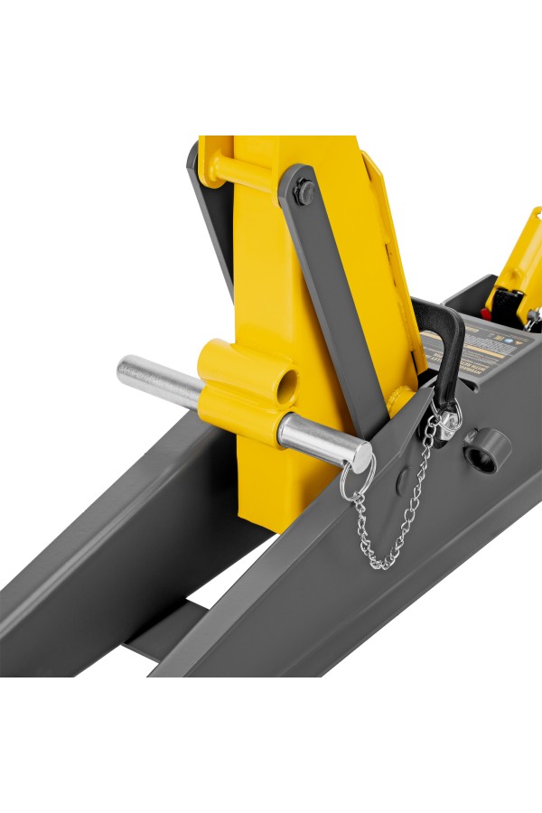 Домкрат гидравлический подкатной с фиксатором, 3 т, 190-532 мм, SUV/ Denzel