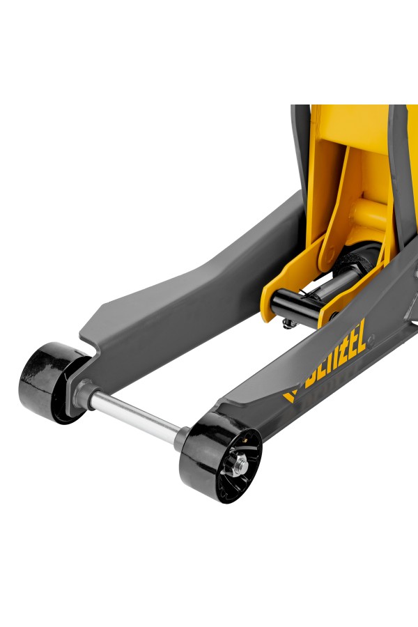 Домкрат гидравлический подкатной, 2/3 т, 98-770 мм, быстрый подъем, низ. подхват, проф, SUV Denzel