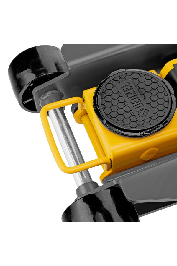 Домкрат гидравлический подкатной, 2/3 т, 98-770 мм, быстрый подъем, низ. подхват, проф, SUV Denzel