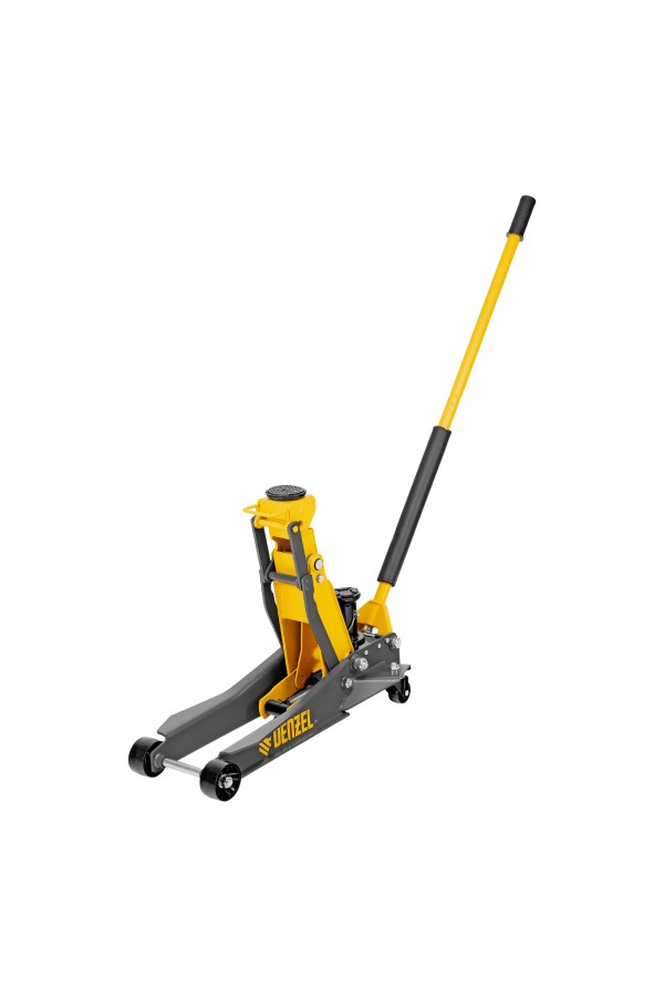 Домкрат гидравлический подкатной, 2/3 т, 98-770 мм, быстрый подъем, низ. подхват, проф, SUV Denzel