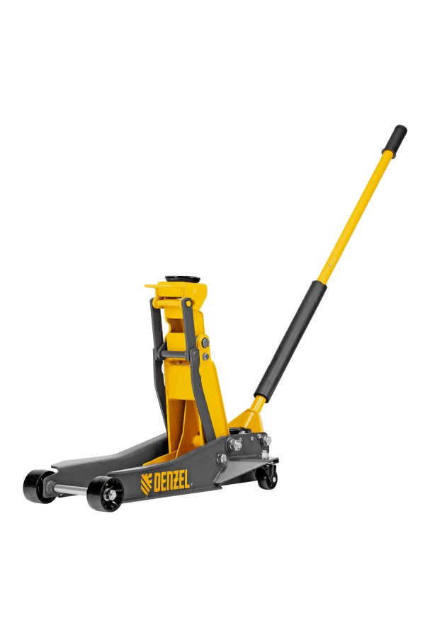 Домкрат гидравлический подкатной, 2/3 т, 98-770 мм, быстрый подъем, низ. подхват, проф, SUV Denzel