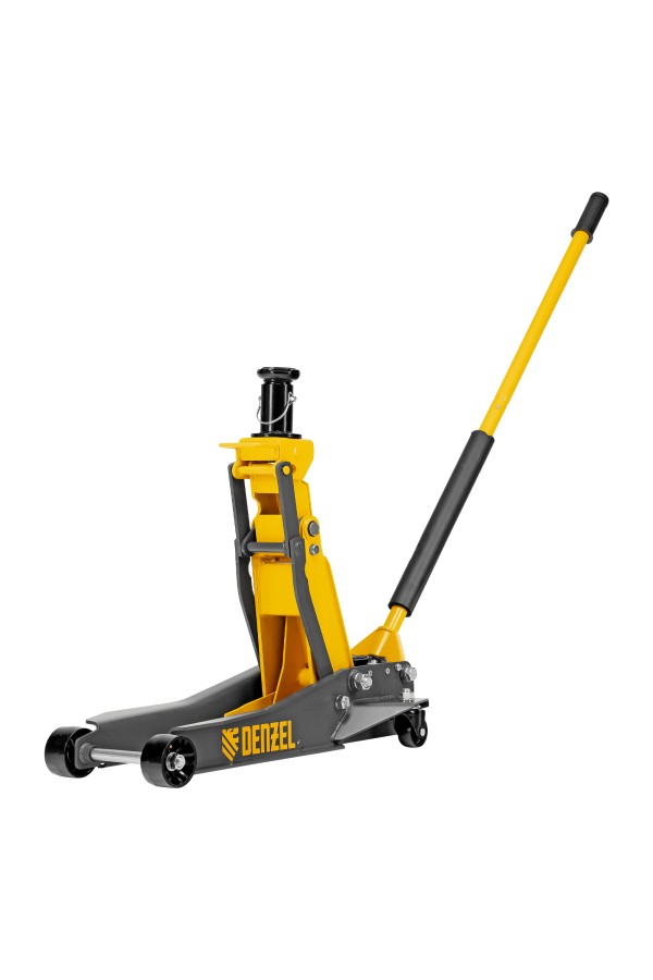 Домкрат гидравлический подкатной, 2/3 т, 98-770 мм, быстрый подъем, низ. подхват, проф, SUV Denzel