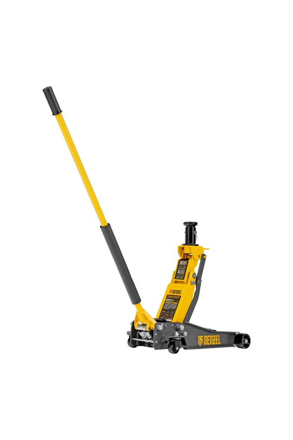 Домкрат гидравлический подкатной, 2/3 т, 98-770 мм, быстрый подъем, низ. подхват, проф, SUV Denzel