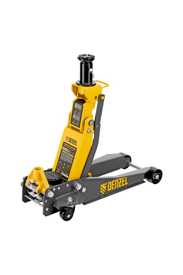 Домкрат гидравлический подкатной, 2/3 т, 98-770 мм, быстрый подъем, низ. подхват, проф, SUV Denzel