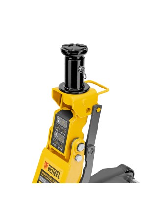 Домкрат гидравлический подкатной, 2/3 т, 98-770 мм, быстрый подъем, низ. подхват, проф, SUV Denzel